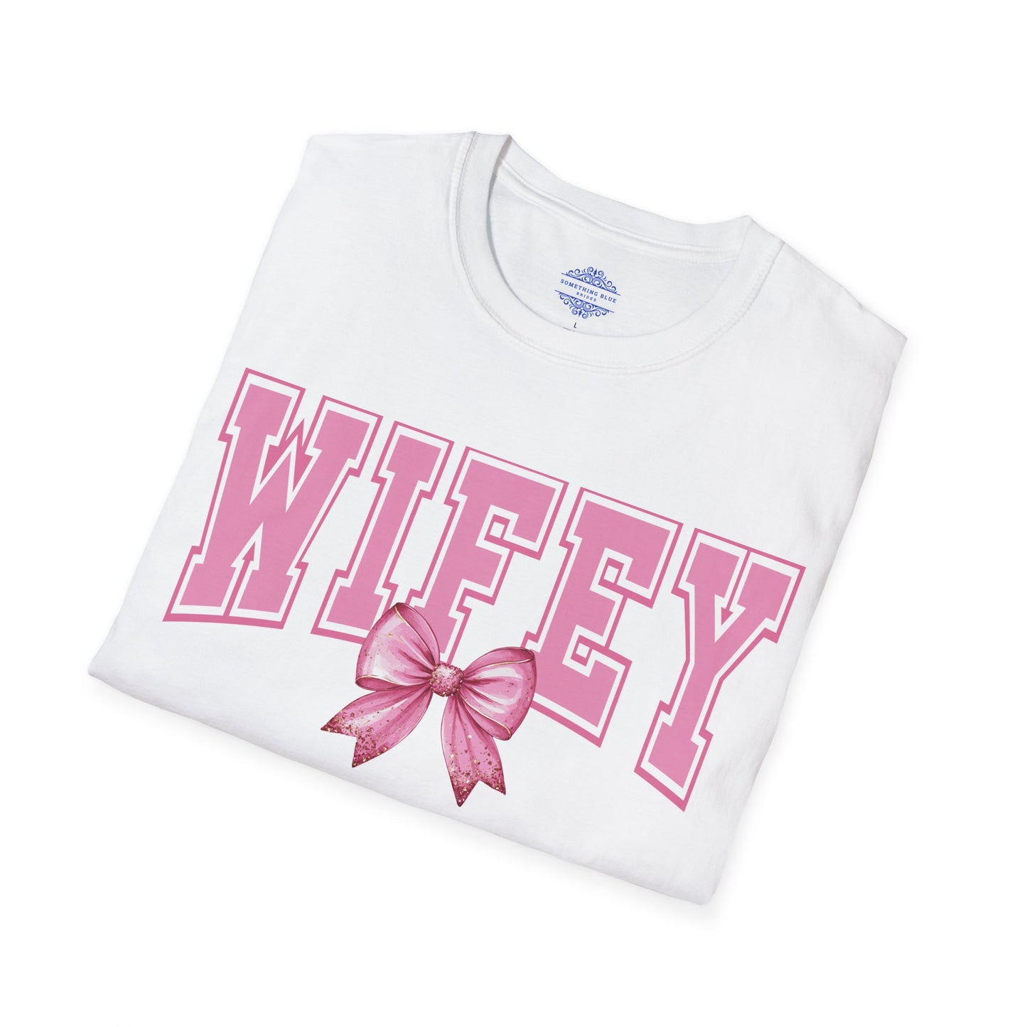 WIFEY COQUETTE VARSITY T-SHIRT WITH CUTE BOW