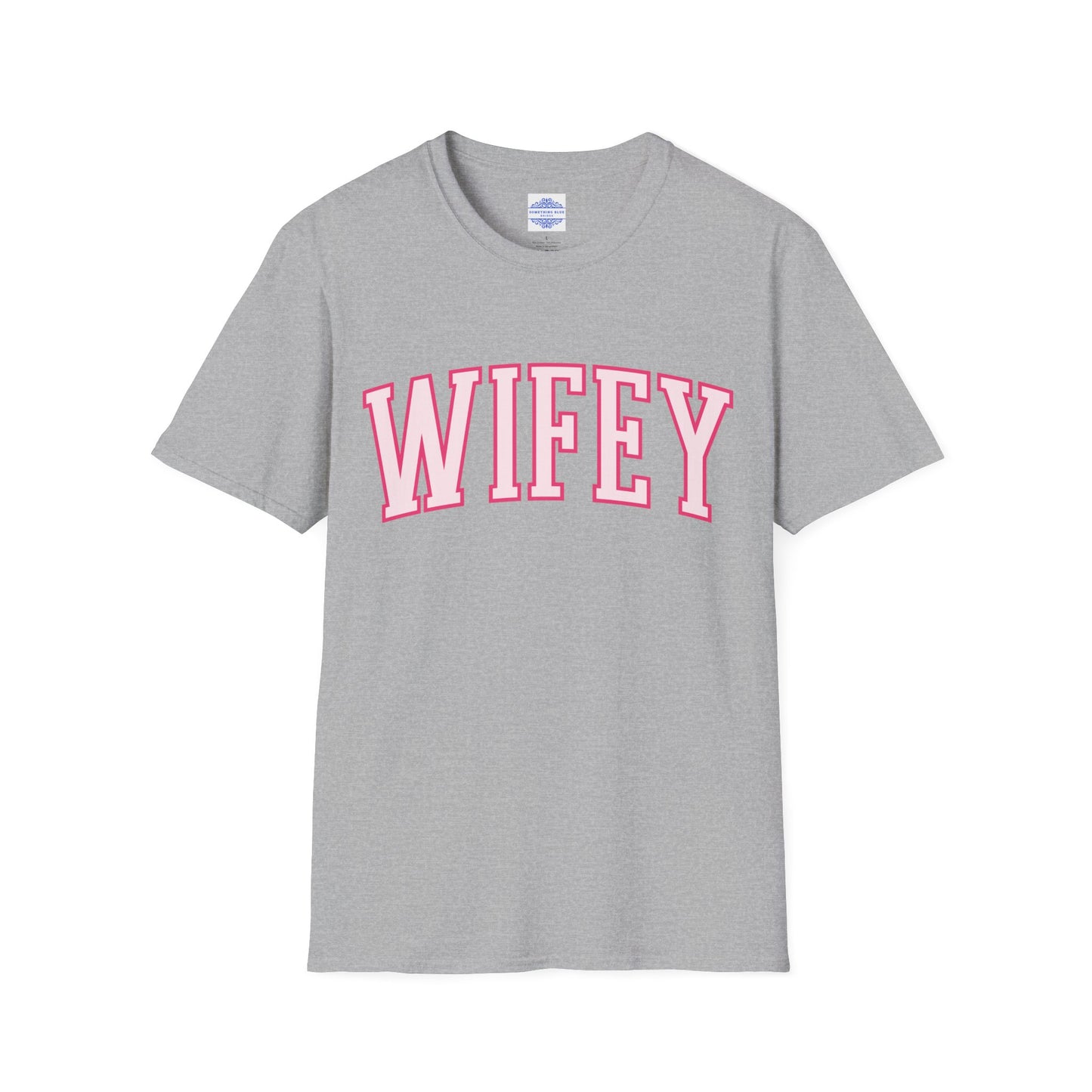 WIFEY VARSITY T-SHIRT PINK