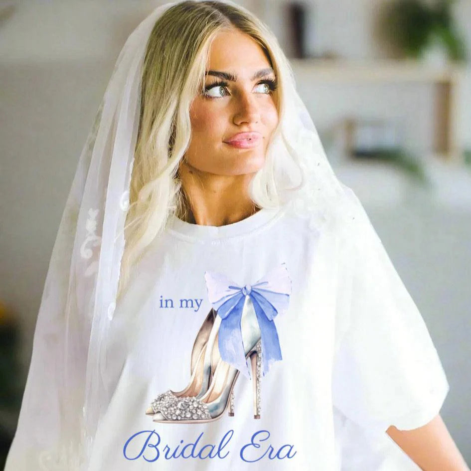 IN MY BRIDAL ERA BLUE HENS T-SHIRT