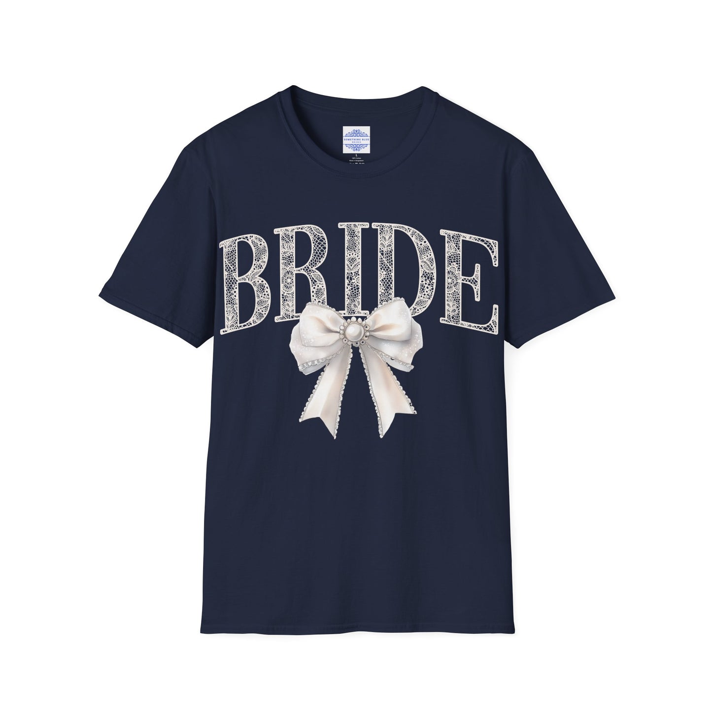 LACE BRIDE WITH PEARL BOW T-SHIRT