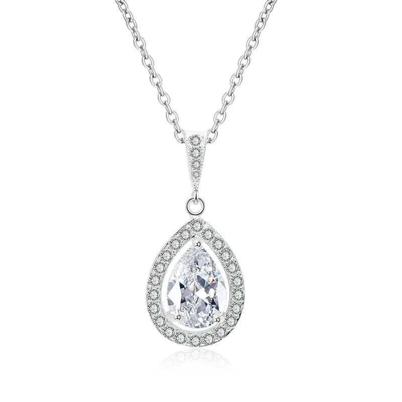AMY FROM LOVE IS BLIND S6 CELEBRITY INSPIRED - PIA LUXURY CUBIC ZIRCONIA AND PENDANT NECKLACE