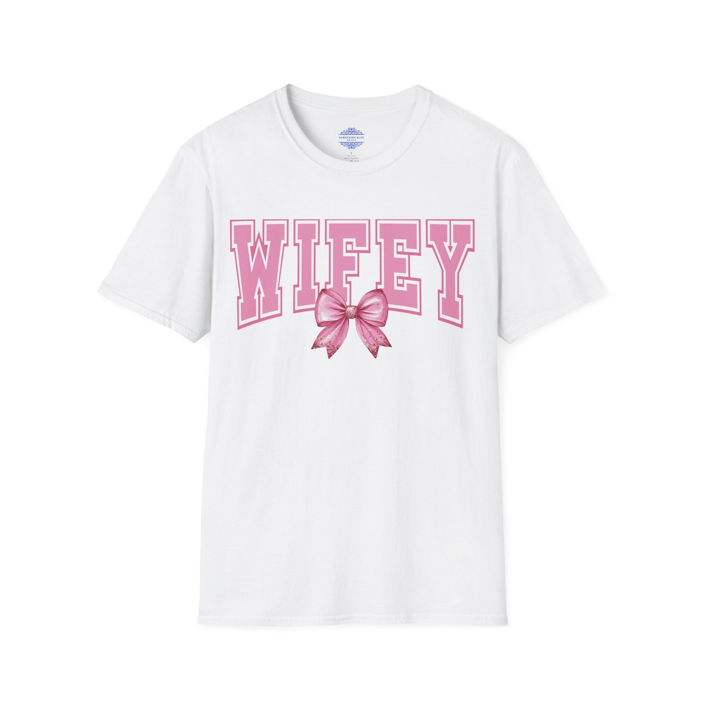 WIFEY COQUETTE VARSITY T-SHIRT WITH CUTE BOW