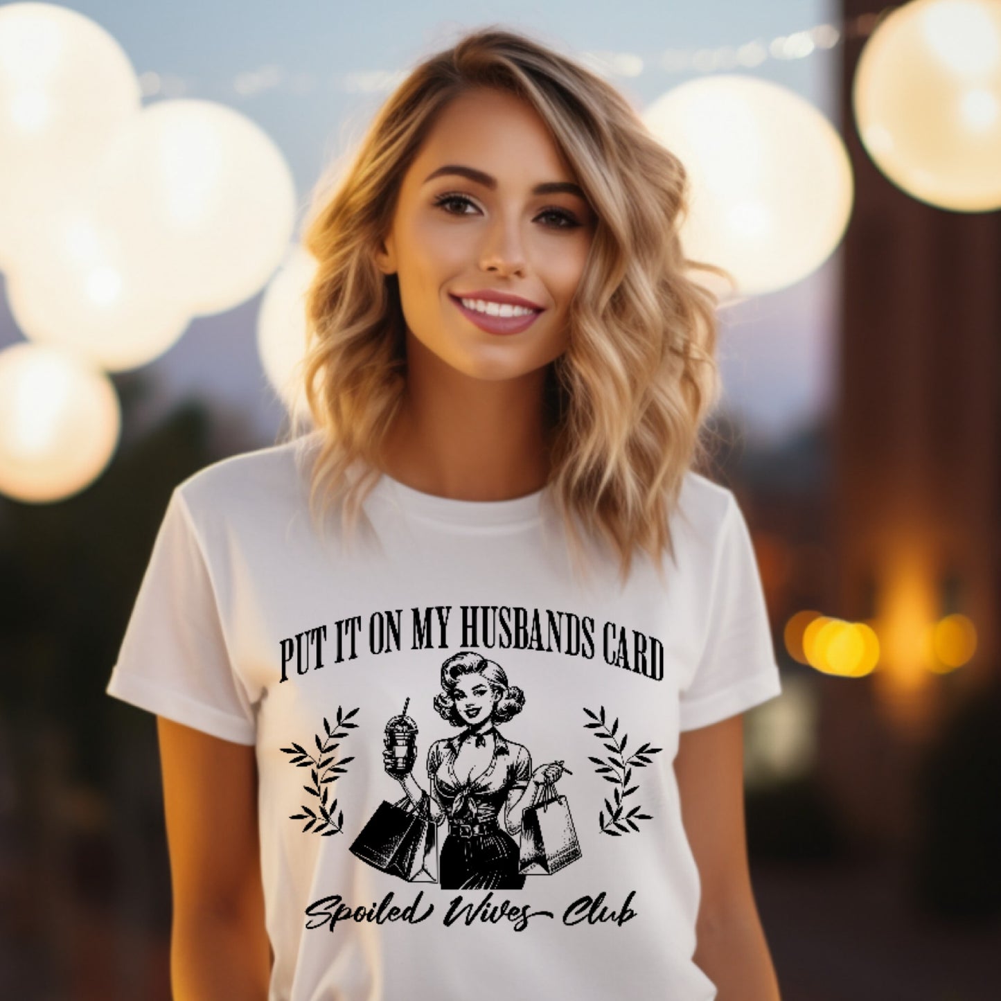 SPOILED WIVES CLUB T-SHIRT BLACK