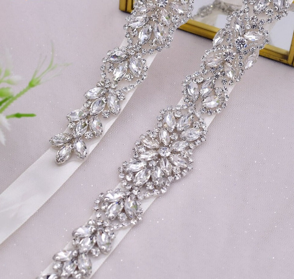 MARGOT LUXURY HANDCRAFTED BEADED CRYSTAL BELT