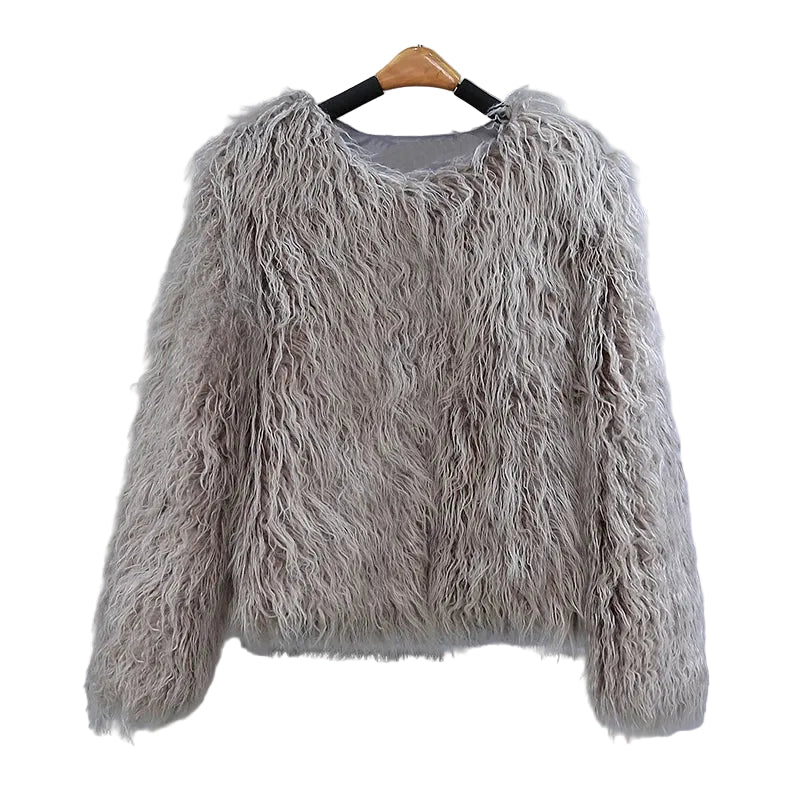 GIGI MONGOLIAN FAUX FUR JACKET IN 8 COLOURS