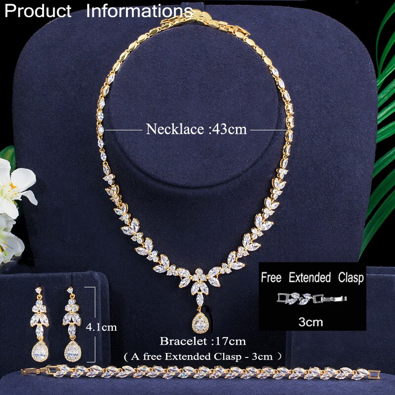 SERAPHINA GOLD 3- PIECE DELUXE CRYSTAL SET