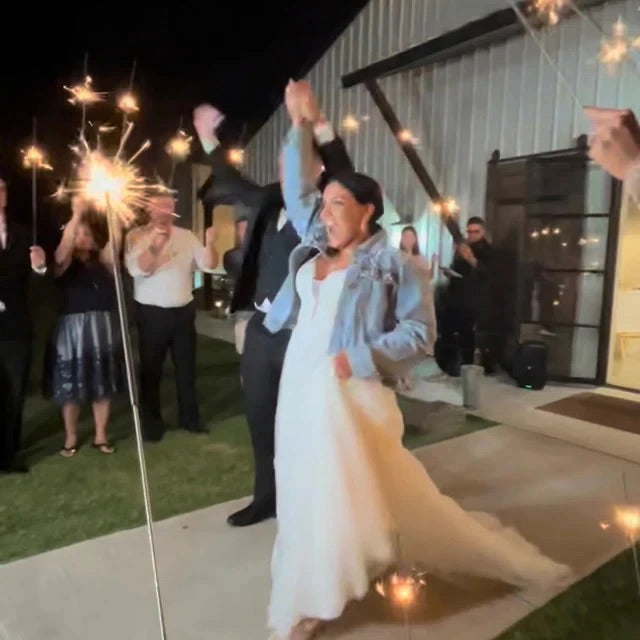 DELUXE PEARL & RHINESTONE WIFE OF THE PARTY DENIM JACKET