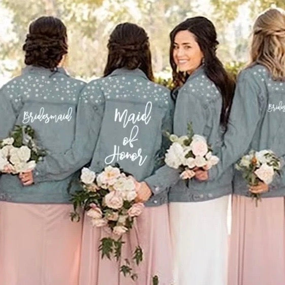 PEARL MAID OF HONOUR & MOTHER OF THE BRIDE/GROOM DENIM JACKET