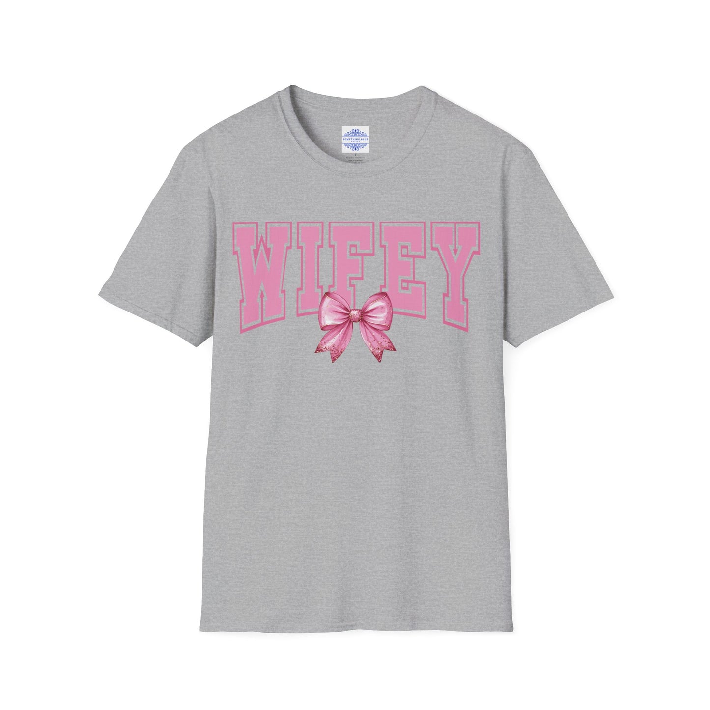 WIFEY COQUETTE VARSITY T-SHIRT WITH CUTE BOW