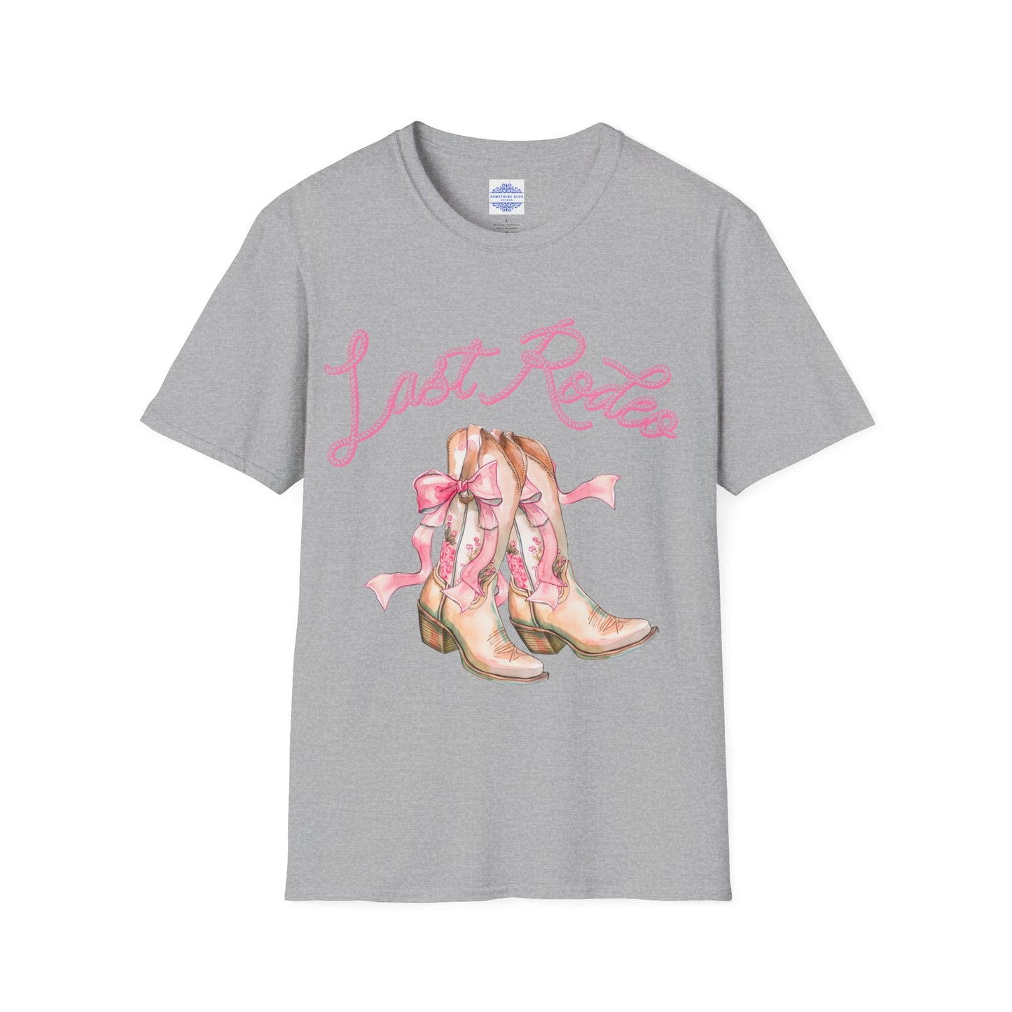 BRIDE LAST RODEO IN PINK T-SHIRT