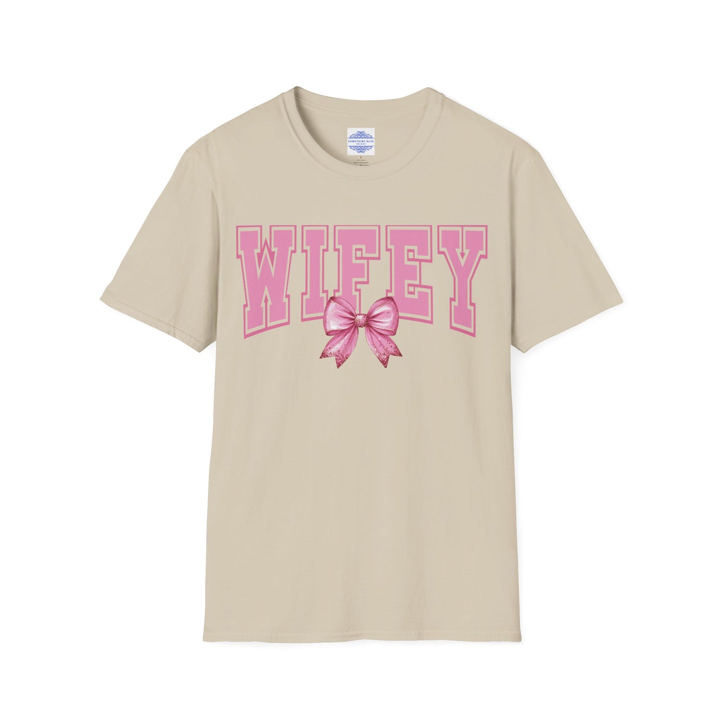 WIFEY COQUETTE VARSITY T-SHIRT WITH CUTE BOW