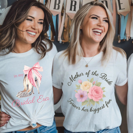 MOTHER OF THE BRIDE FLORAL T-SHIRT