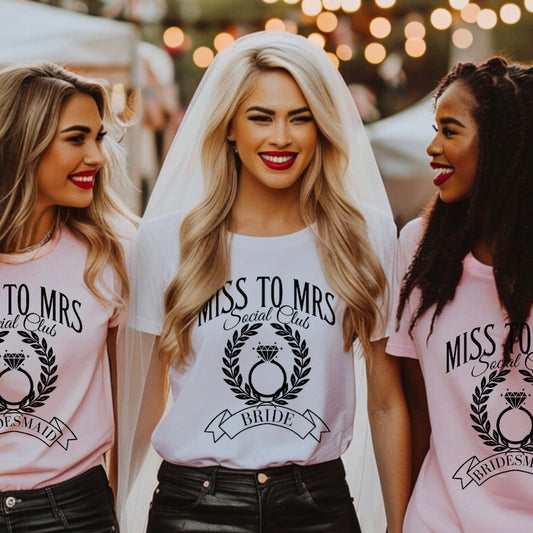 MISS TO MRS BRIDE T-SHIRT