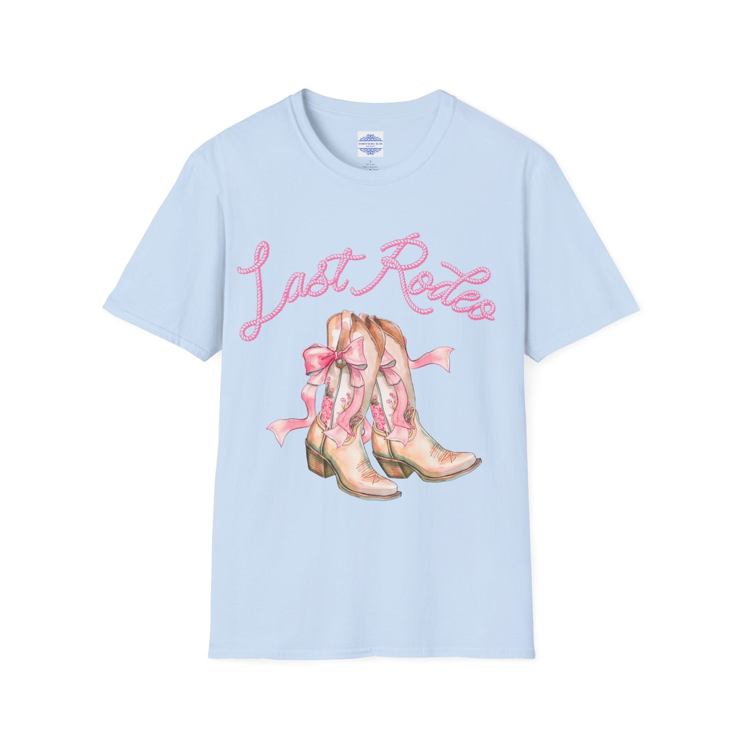 BRIDE LAST RODEO IN PINK T-SHIRT