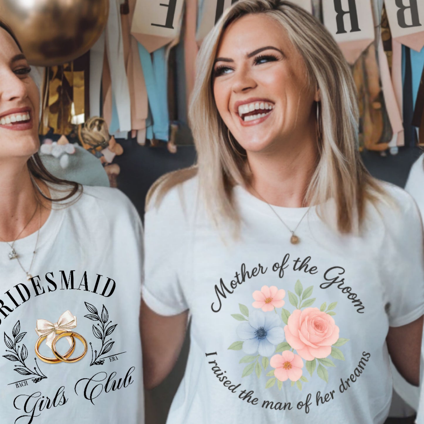 MOTHER OF THE GROOM FLORAL T-SHIRT