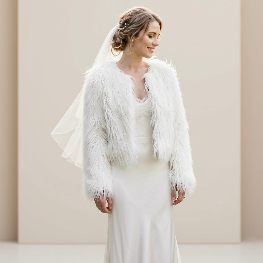 Something Blue Gigi white jacket model 2026