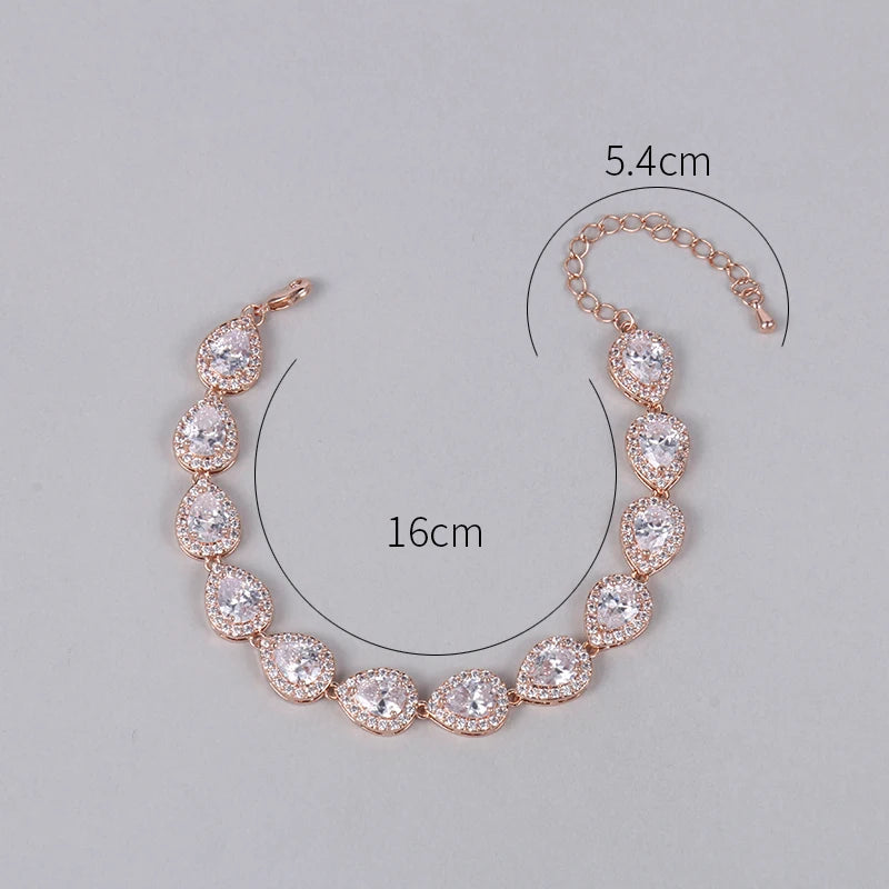 DAISY EARRINGS AND BRACELET SET IN GOLD, SILVER & ROSE GOLD