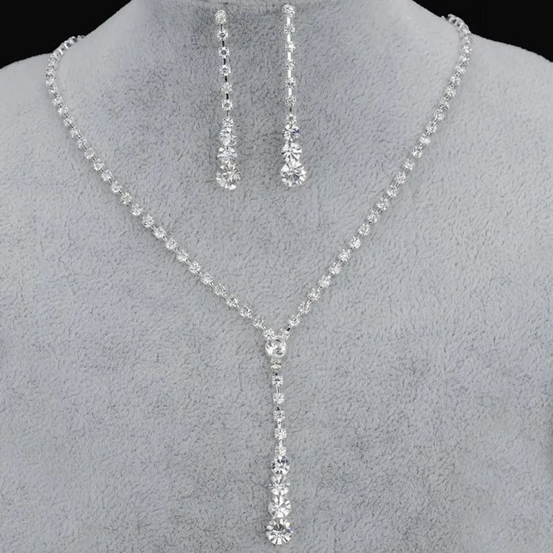 TIFFANY SILVER 3-PIECE DELUXE CRYSTAL SET