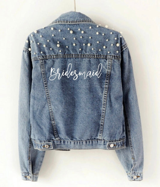 PEARL BRIDESMAID DENIM JACKET