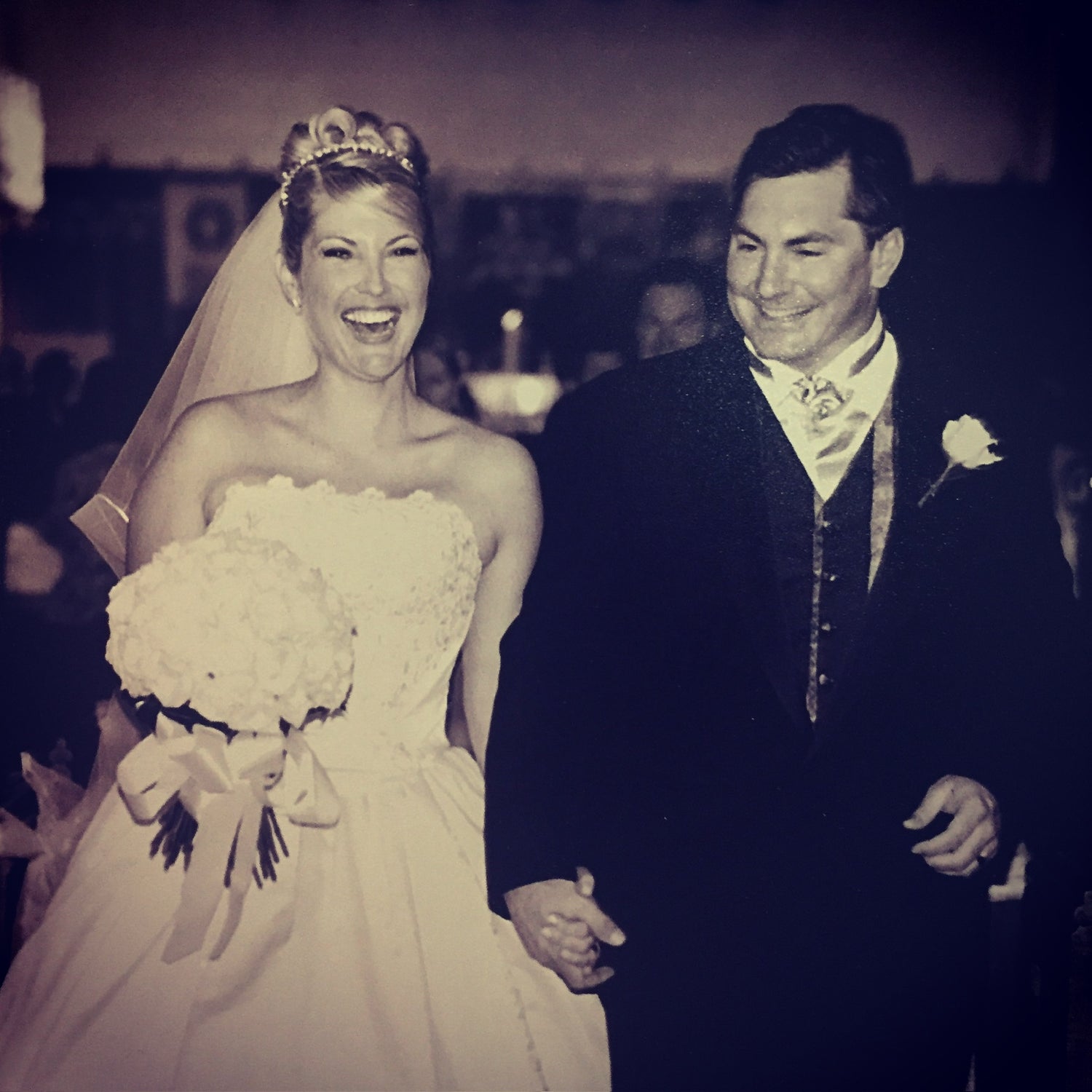 Something Blue Founder and Creative Director Renee on her wedding day