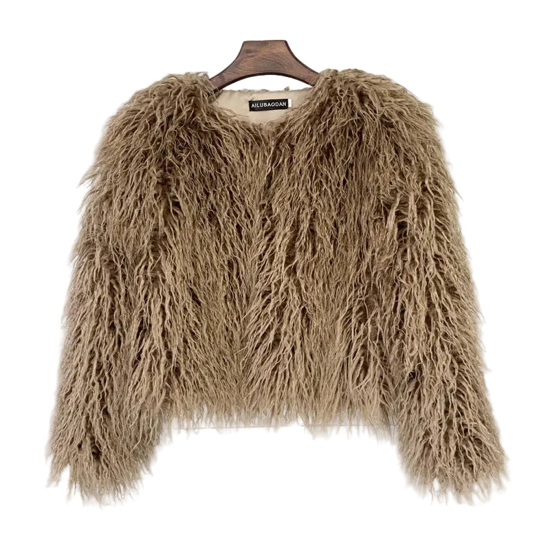 GIGI MONGOLIAN FAUX FUR JACKET IN 8 COLOURS