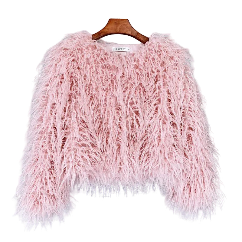 GIGI MONGOLIAN FAUX FUR JACKET IN 8 COLOURS