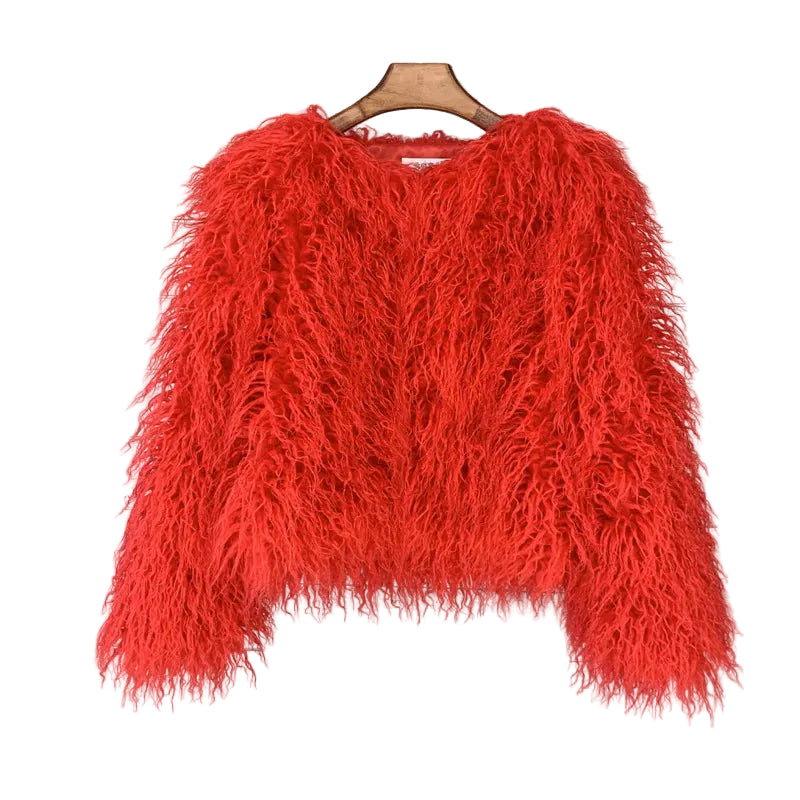 GIGI MONGOLIAN FAUX FUR JACKET IN 8 COLOURS