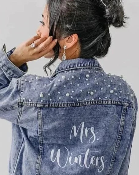 PEARL MRS DENIM JACKET - BEAUTIFUL BLUE