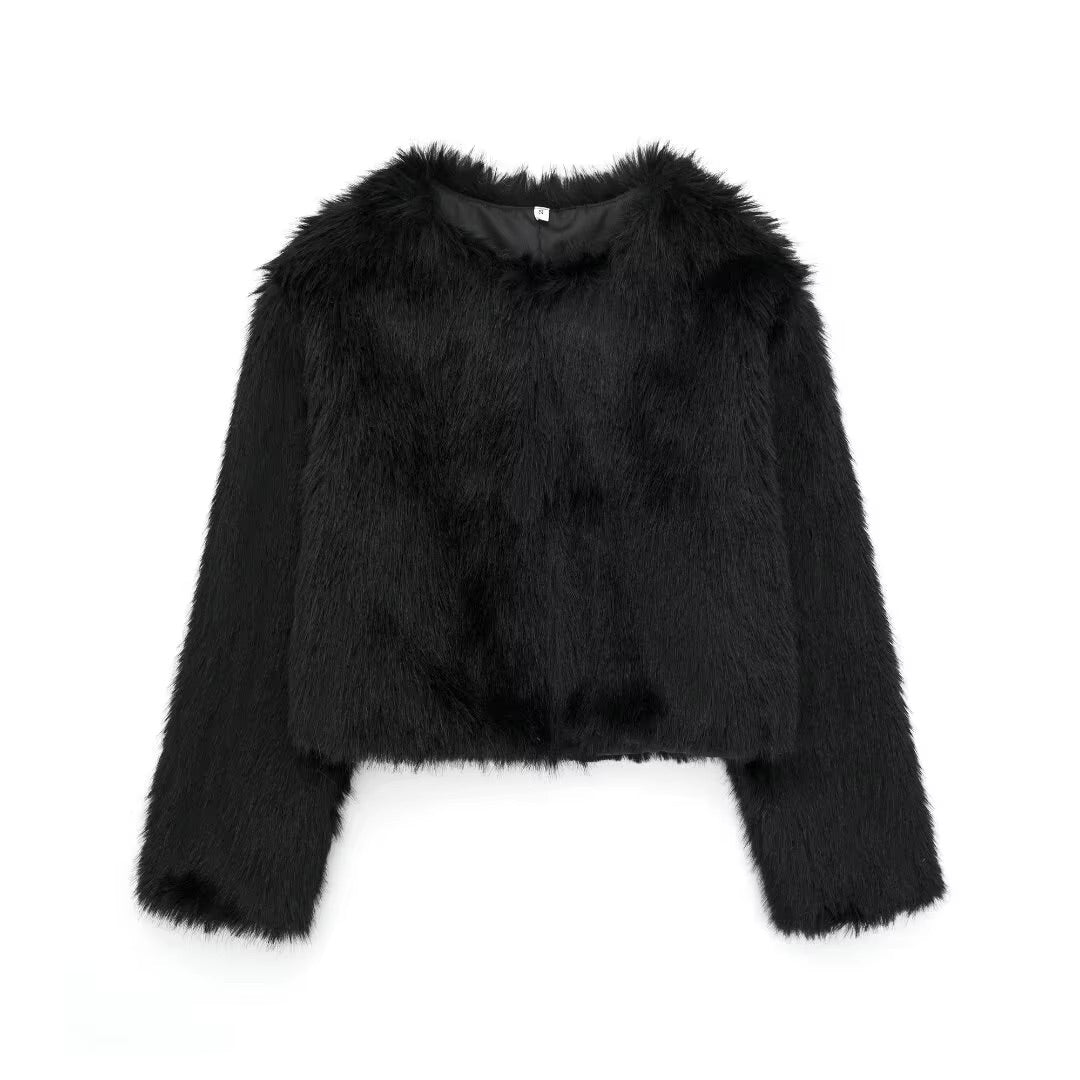 COCO CROPPED FAUX FUR JACKET IN 5 GORGEOUS COLOURS