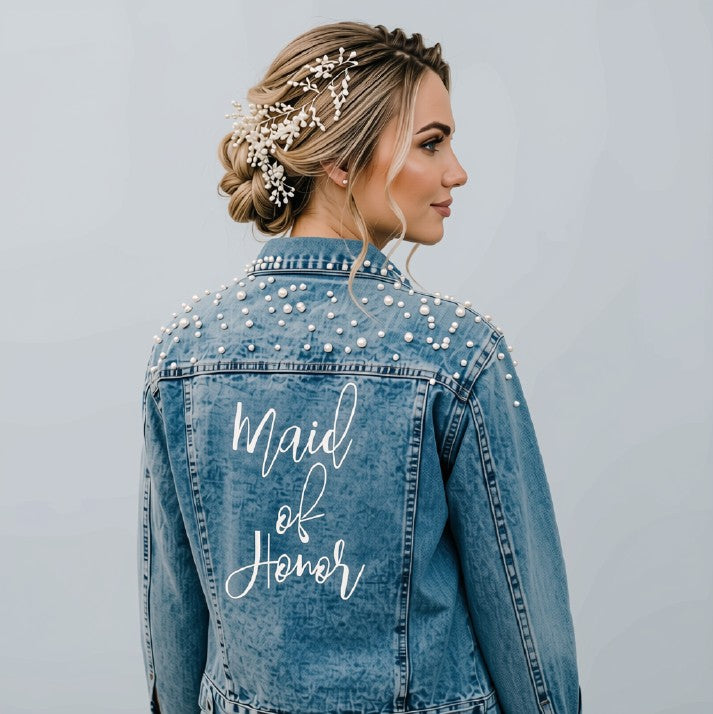 PEARL MAID OF HONOUR & MOTHER OF THE BRIDE/GROOM DENIM JACKET