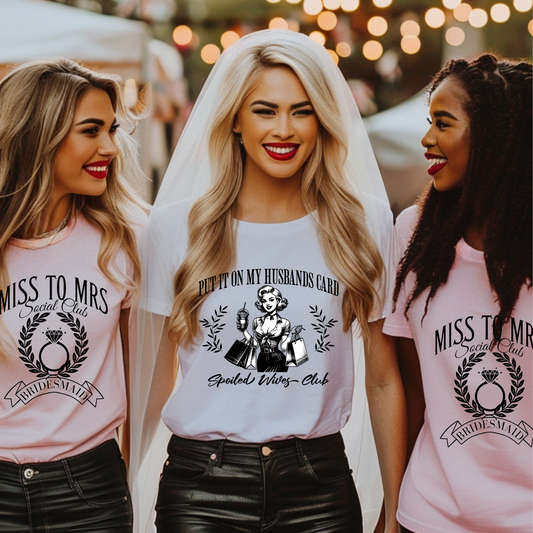 SPOILED WIVES CLUB T-SHIRT BLACK