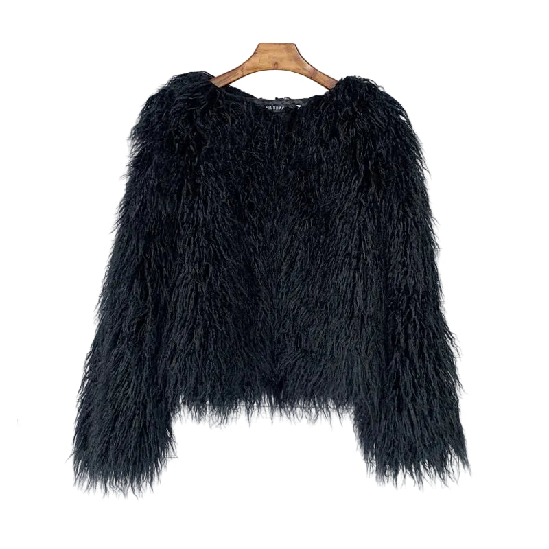 GIGI MONGOLIAN FAUX FUR JACKET IN 8 COLOURS