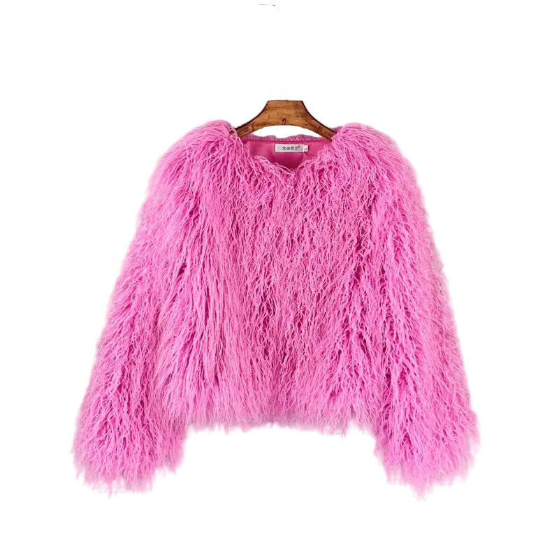 GIGI MONGOLIAN FAUX FUR JACKET IN 8 COLOURS