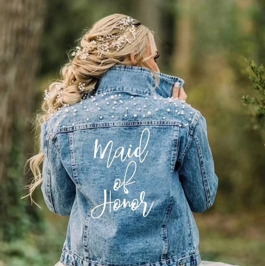 PEARL MAID OF HONOUR & MOTHER OF THE BRIDE/GROOM DENIM JACKET