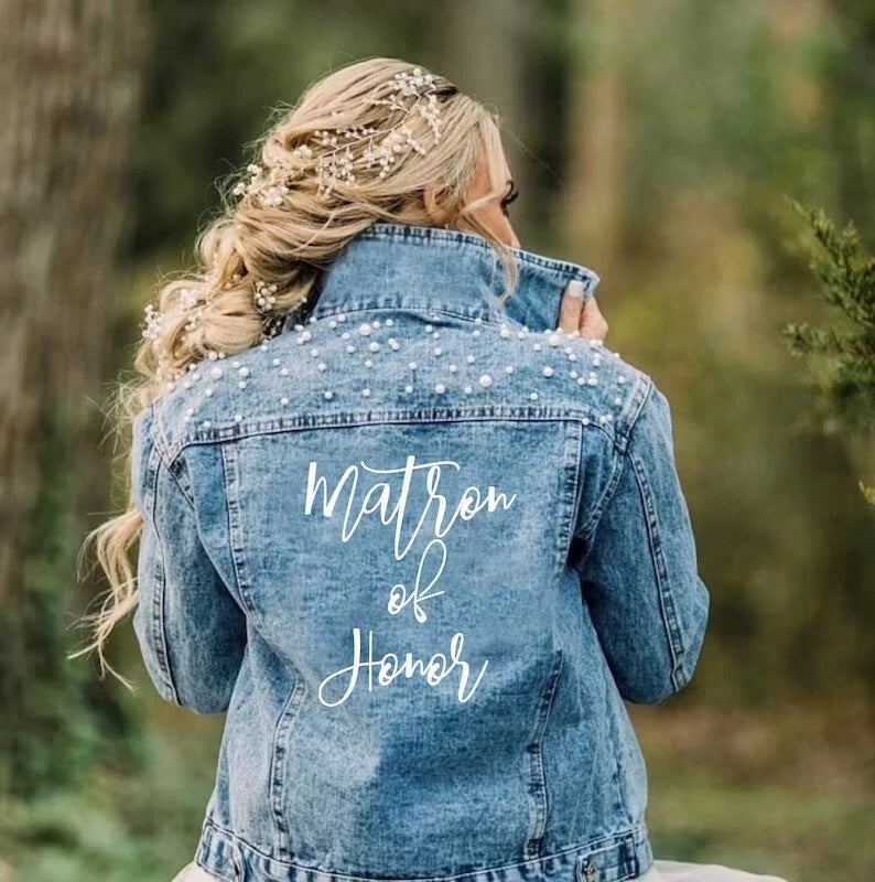 PEARL MAID OF HONOUR & MOTHER OF THE BRIDE/GROOM DENIM JACKET